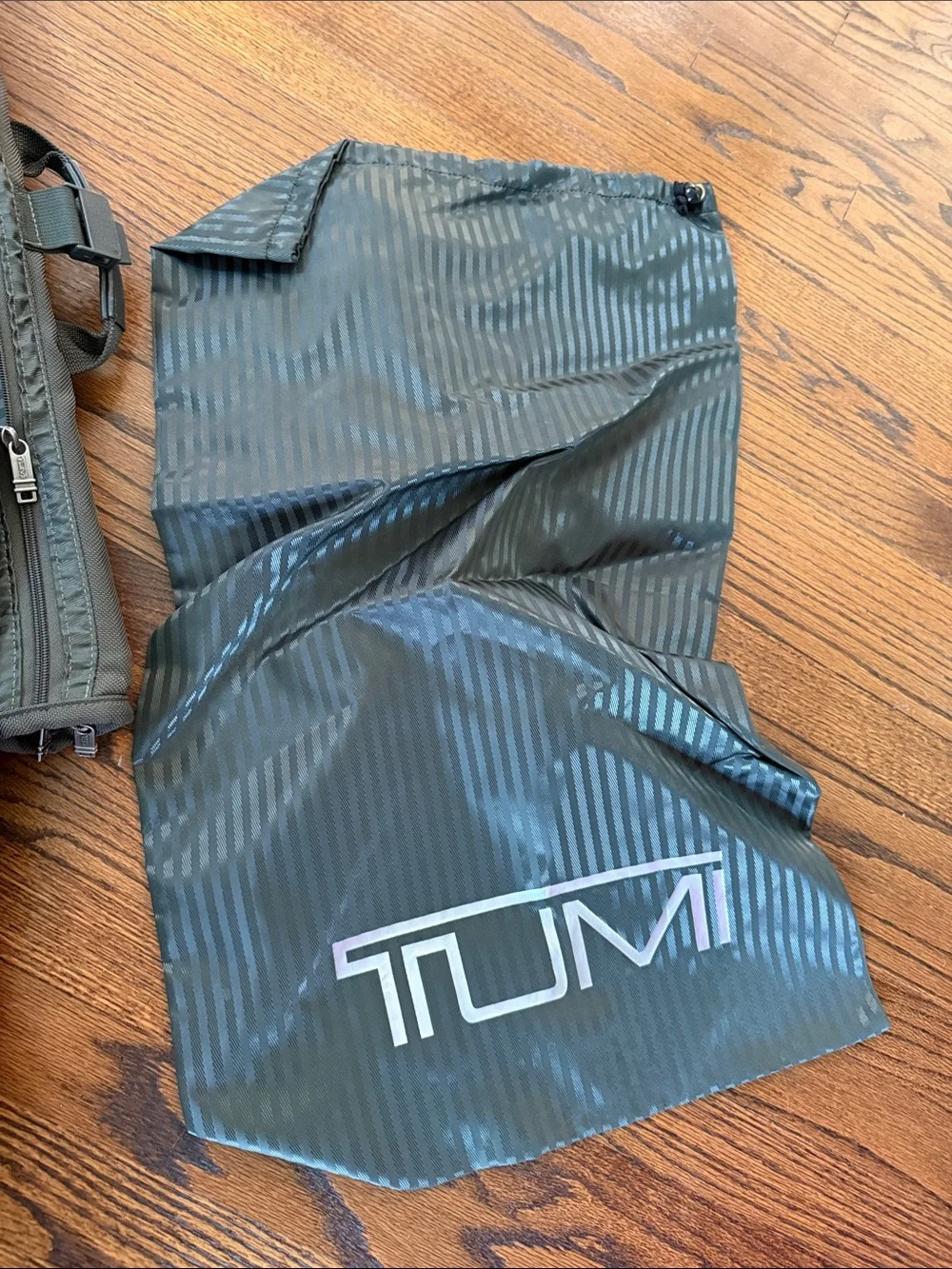 Tumi Olive Green Convertible Briefcase Duffle with Shoulder Strap
